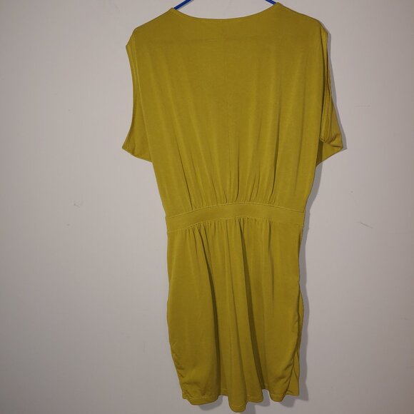 Rachel Roy Mini dress Size M Mustard Yellow - Picture 7 of 7